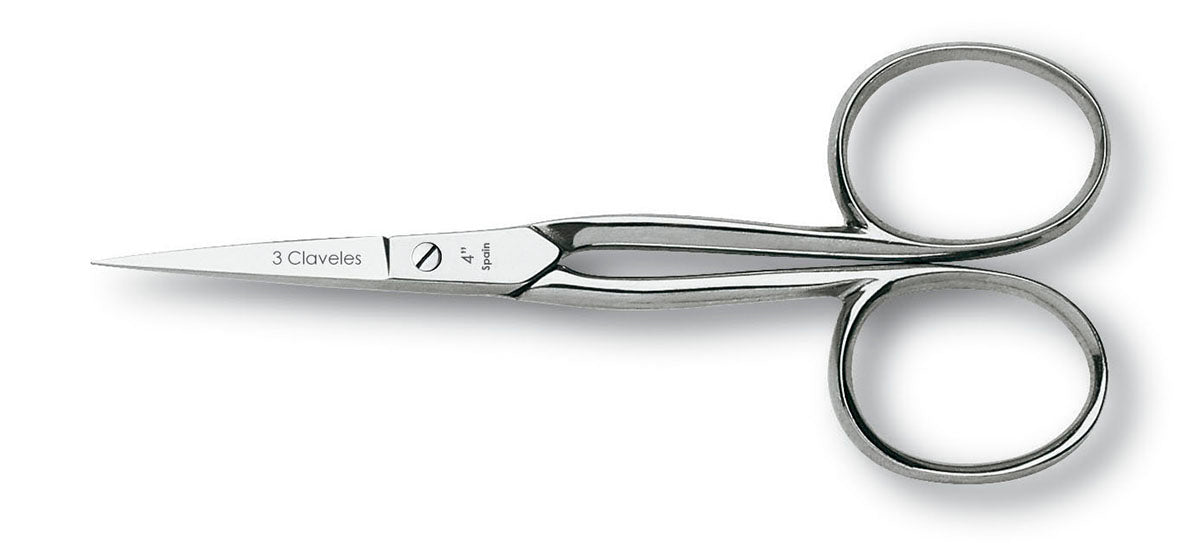 Tijera Bordar Curva 3 claveles - Ribes y Casals
