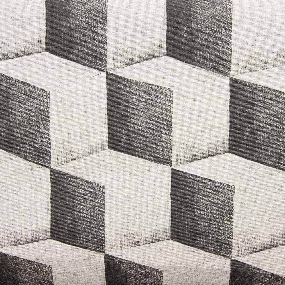 Toalha de Mesa Resinada Antimanchas Cubo Maxi Cinza - Ribes y Casals