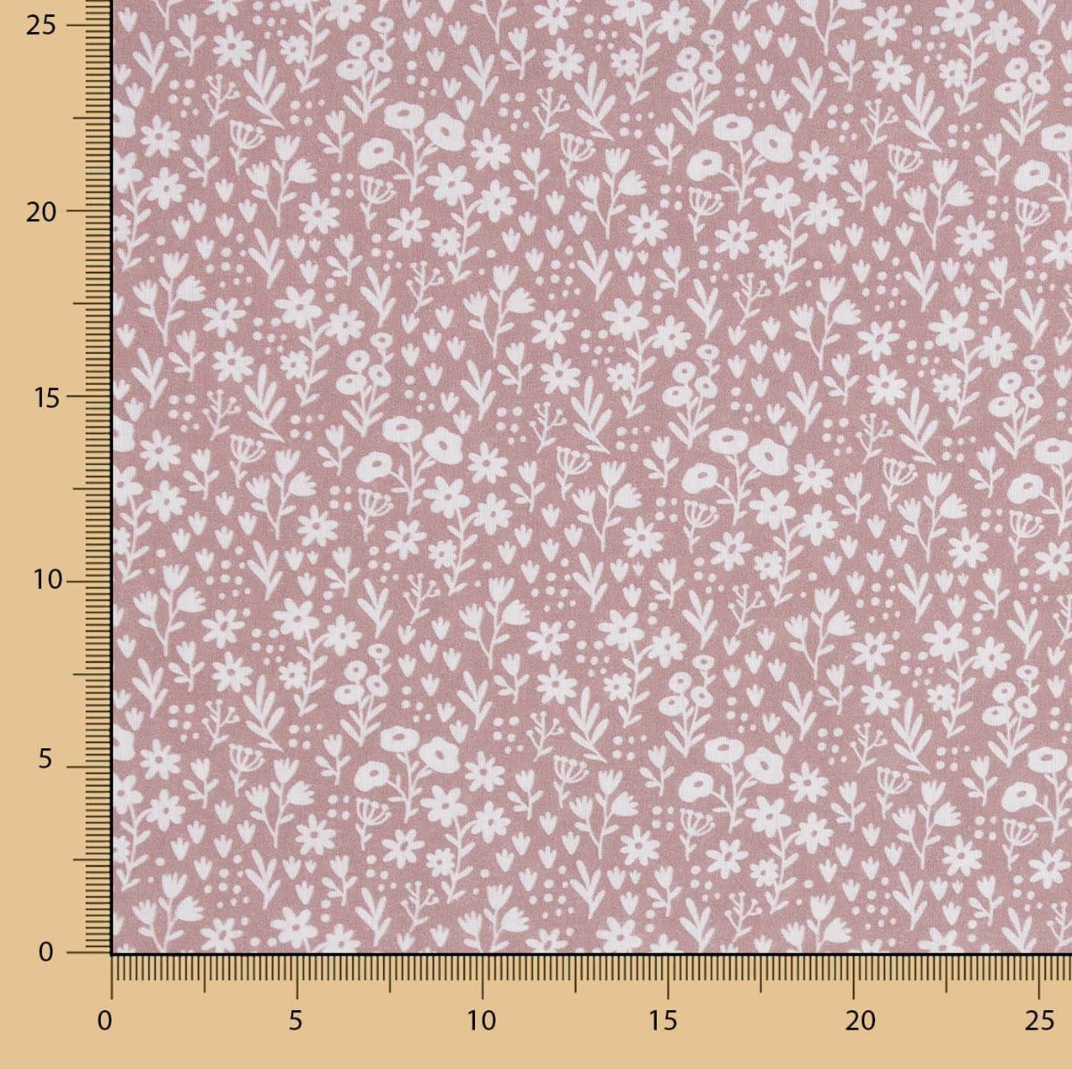 Percal Estampada Flores Blancas - Ribes y Casals