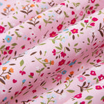 Popeline de Algodão Flores Cindy Rosa - Ribes y Casals