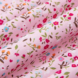 Popeline de Algodão Flores Cindy Rosa - Ribes y Casals