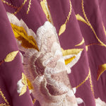 Xaida bordada em Tencel bordô claro - Ribes y Casals