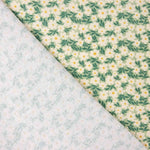 Algodão Percale estampado – Flores verdes e amarelas - Ribes y Casals