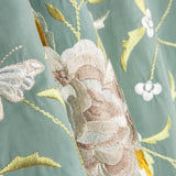 Tencel Bordado Manta Verde Mineral - Ribes y Casals