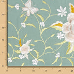 Tencel Bordado Manta Verde Mineral - Ribes y Casals