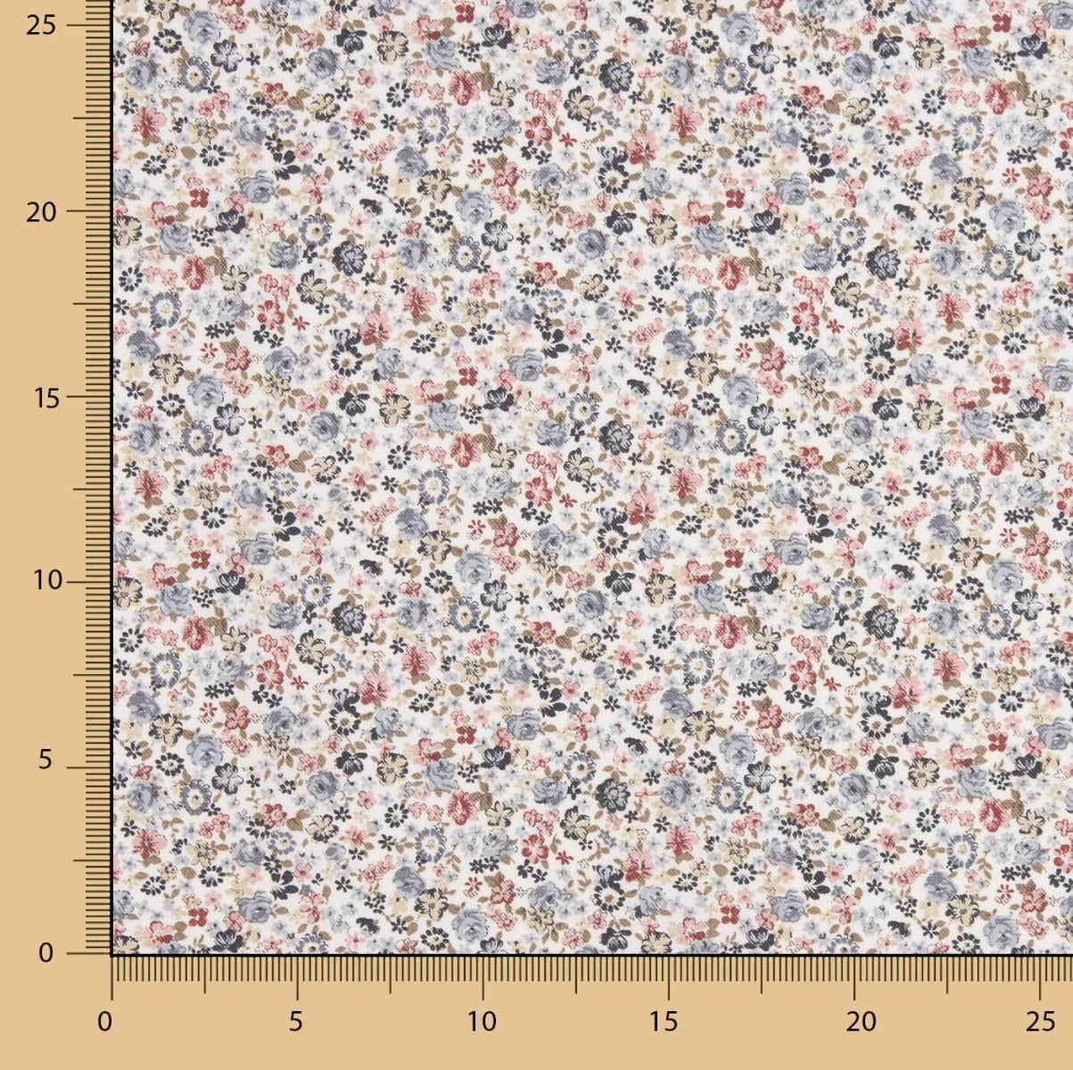 Viyela Algodão Florzinhas Remix Azuis - Ribes y Casals