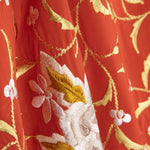 Xaida bordada em Tencel vermelha - Ribes y Casals