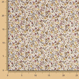 Viyela Algodão Florzinhas Remix Ocre - Ribes y Casals