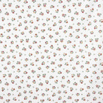 Percal Algodão Flores Coloridas sobre Branco - Ribes y Casals