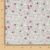 Popeline de Algodão Flores Linda Kaky - Ribes y Casals