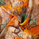 Cetim de Seda Estampado Hawi - Ribes y Casals