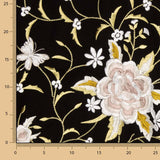 Xaida preta bordada em Tencel - Ribes y Casals