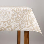 Toalha de Mesa Resinada Anti-Manchas Floral Areia - Ribes y Casals