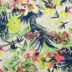 Crepe Leve Estampado Floral Neon - Ribes y Casals