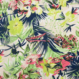 Crepe Leve Estampado Floral Neon - Ribes y Casals