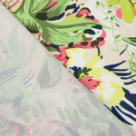 Crepe Leve Estampado Floral Neon - Ribes y Casals