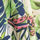 Crepe Leve Estampado Floral Neon - Ribes y Casals
