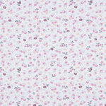 Popeline de Algodão Flores Nerea Azul Claro - Ribes y Casals