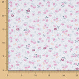 Popeline de Algodão Flores Nerea Azul Claro - Ribes y Casals