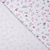 Popeline de Algodão Flores Nerea Azul Claro - Ribes y Casals