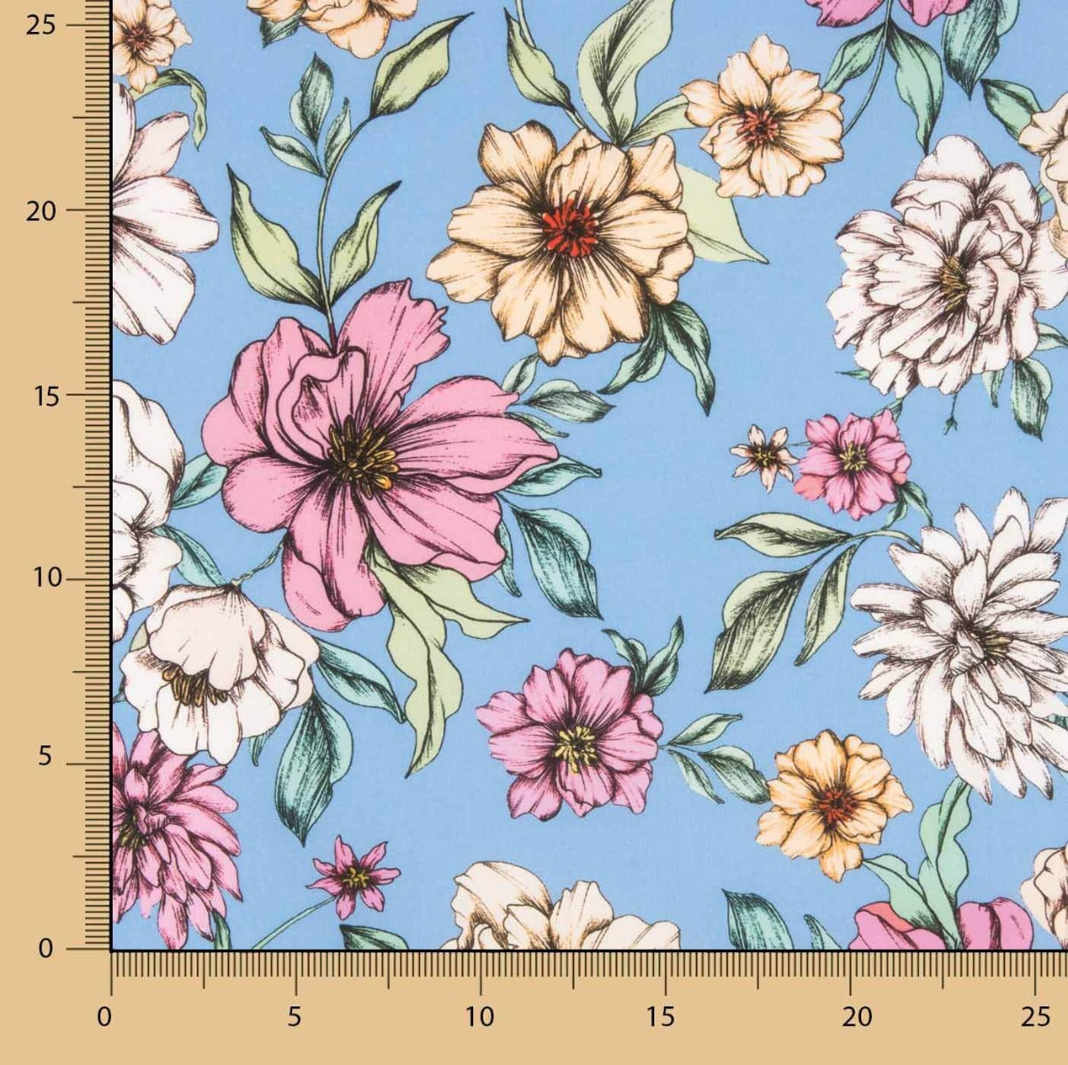 Popeline Amanhecer Floral - Ribes y Casals