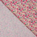 Crepe Leve Estampado Floral Mini Rosa Vintage - Ribes y Casals