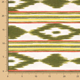 Tecido Estampa Maiorquina Tricolor Verde - Ribes y Casals
