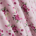 Popeline de Algodão Flores Margot Rosa - Ribes y Casals