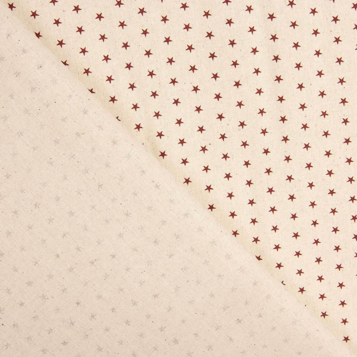 Popeline Estampado Estrelas Grana-Cru - Ribes y Casals