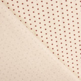 Popeline Estampado Estrelas Grana-Cru - Ribes y Casals