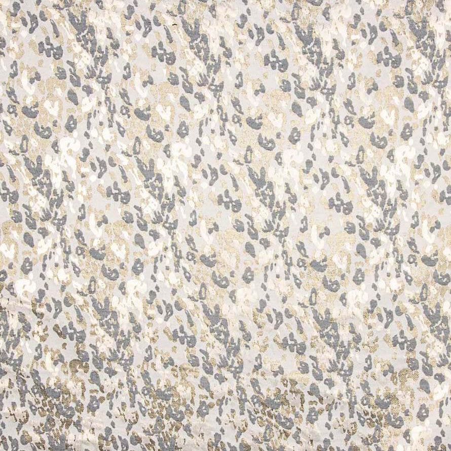 Brocado Salpicado Branco Ouro Prata - Ribes y Casals