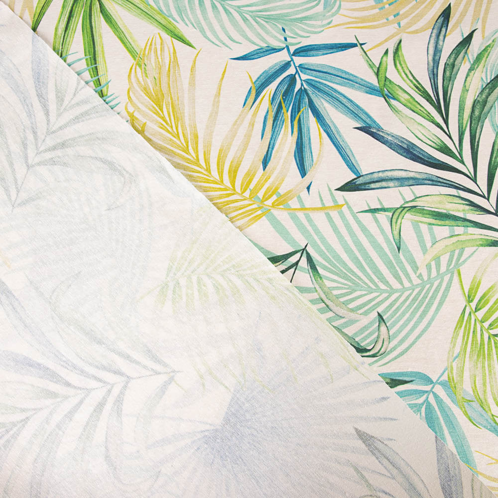 Toalha de Mesa Resinada Anti-Manchas Palmeiras Água - Ribes y Casals