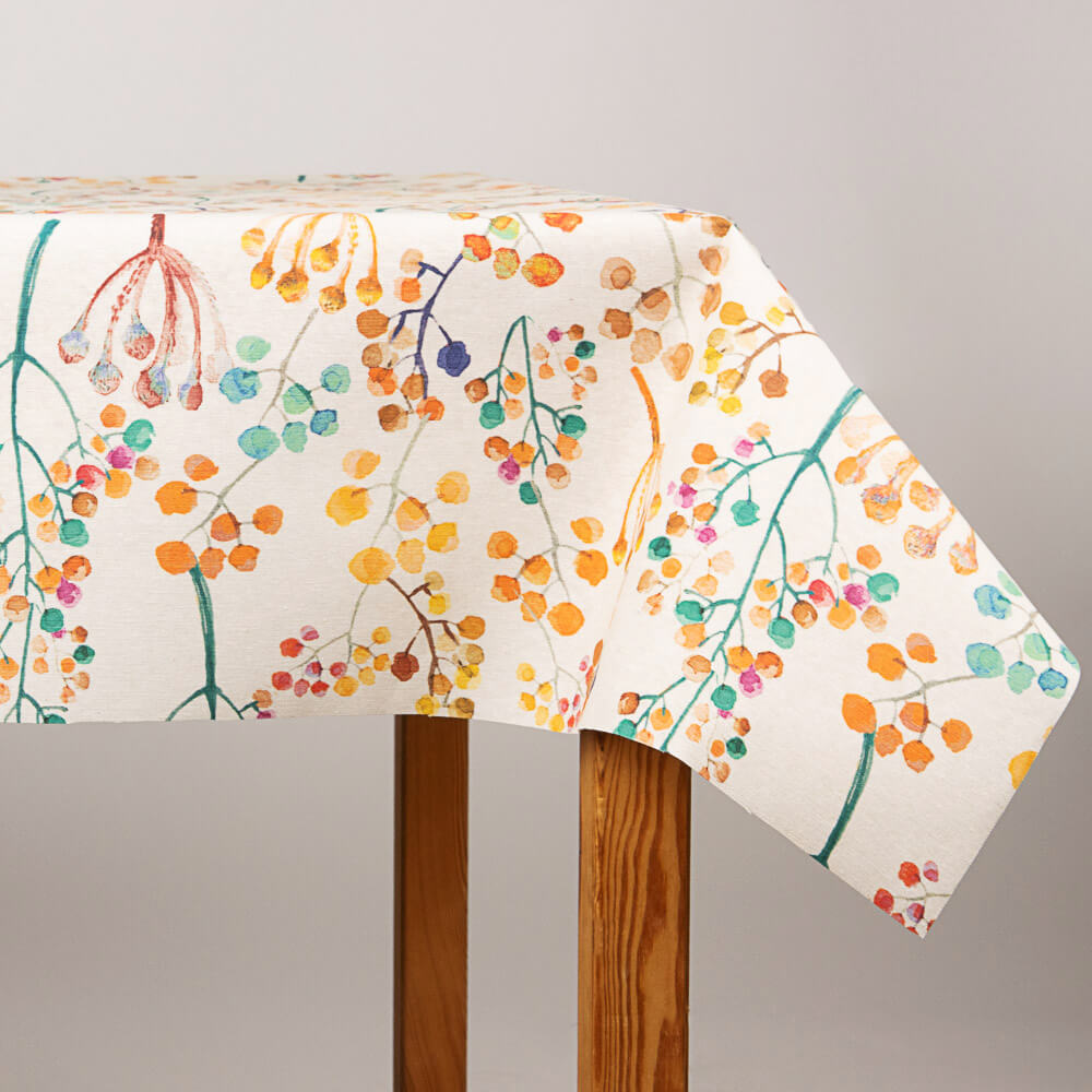 Toalha de Mesa Resinada Anti-Manchas Primavera Multicolorida - Ribes y Casals