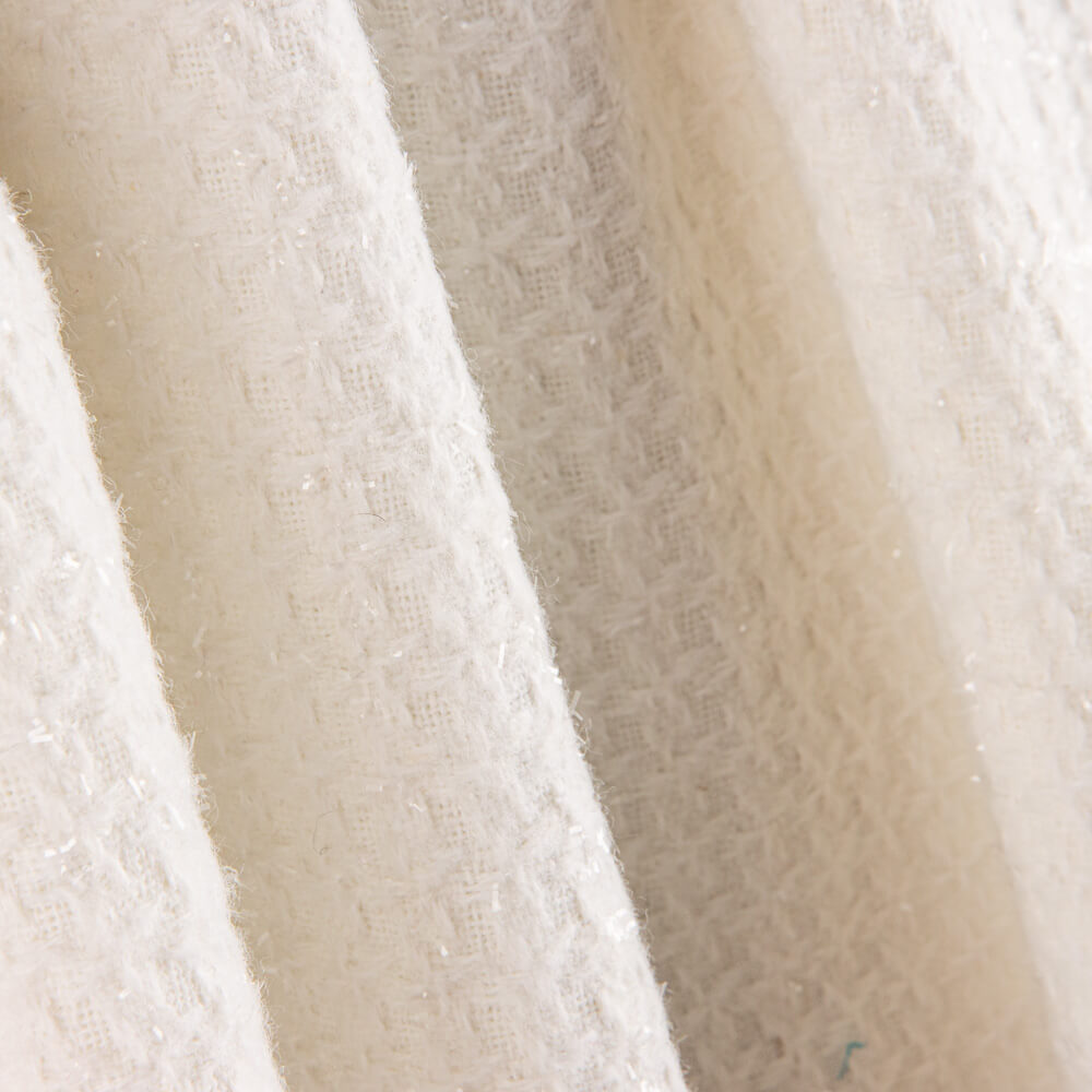 Chanel Lurex Xadrez Branco Natural - Ribes y Casals