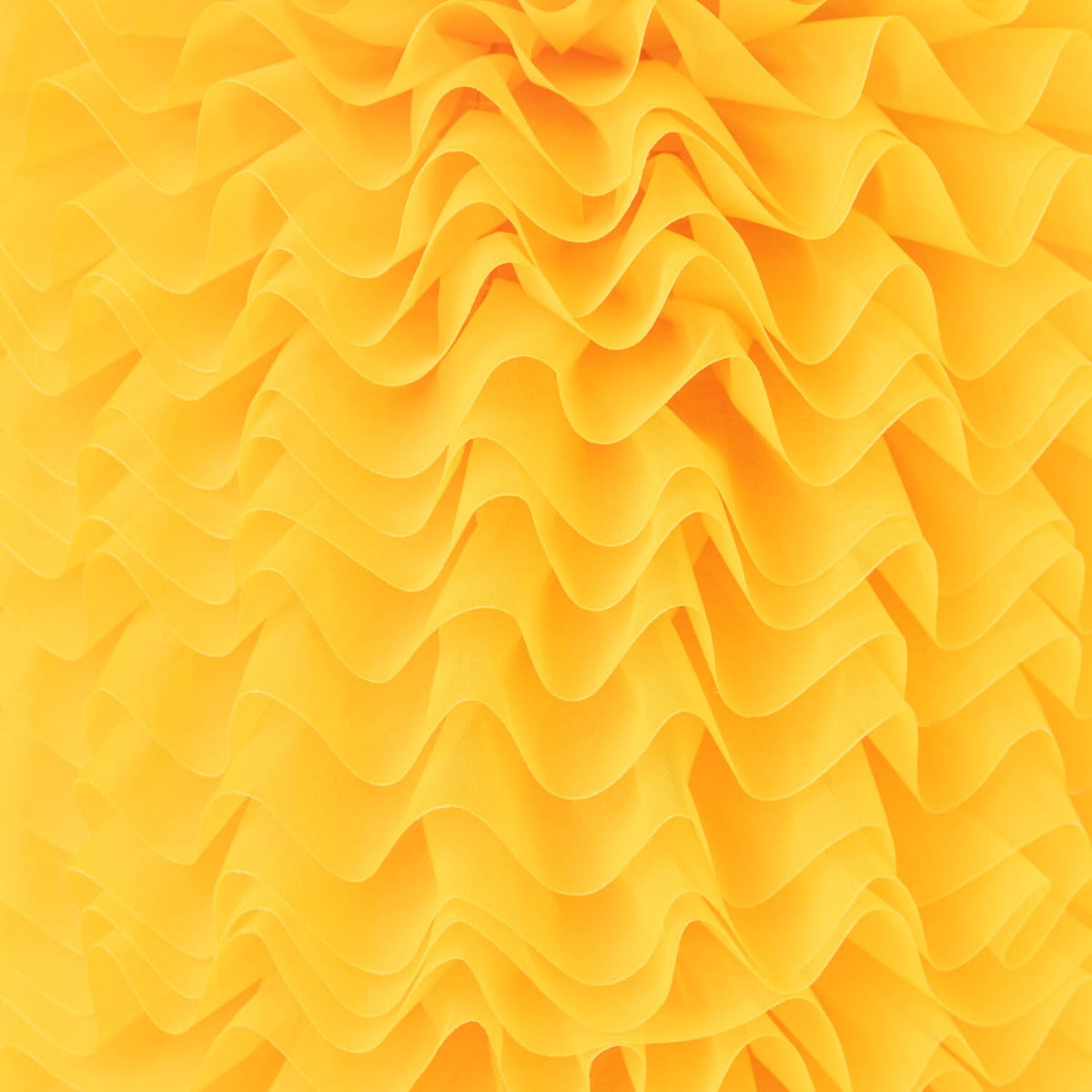 Cinta Plisada Garrucha 6 cm Amarillo Intenso - Ribes y Casals