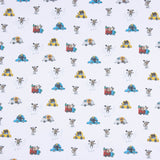 Popeline Licença Animais Carrinhos - Ribes y Casals