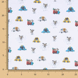 Popeline Licença Animais Carrinhos - Ribes y Casals