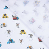 Popeline Licença Animais Carrinhos - Ribes y Casals