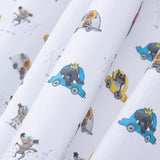 Popeline Licença Animais Carrinhos - Ribes y Casals