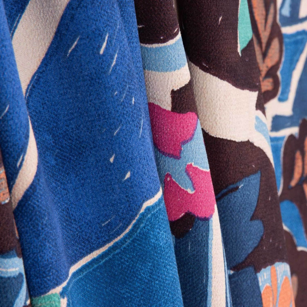 Crepe Viscose Selva Azul - Ribes y Casals