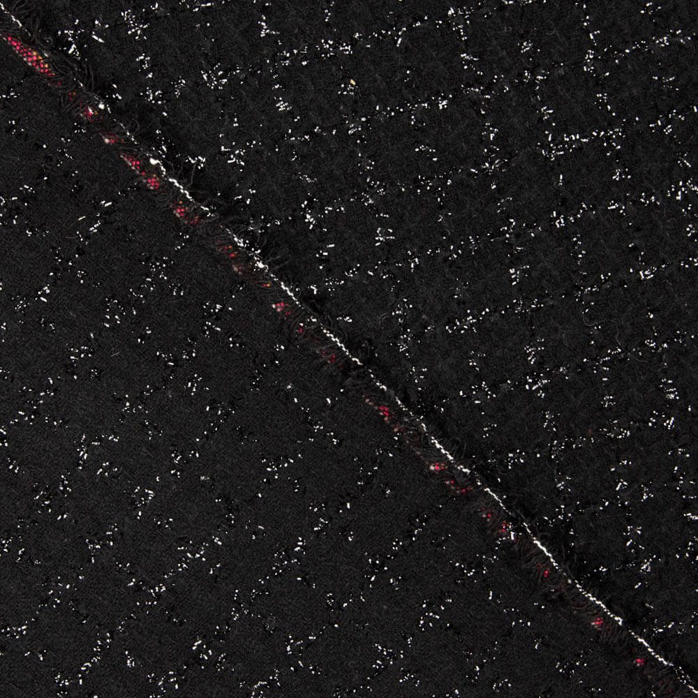 Chanel Lurex Xadrez Preto - Ribes y Casals