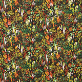 Crepe Leve Estampado Abstrato Verde Outono - Ribes y Casals