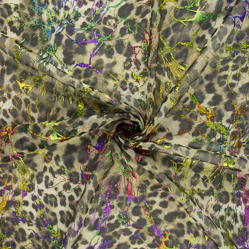 Rede Elástica Laminada Leopardo Cáqui - Ribes y Casals