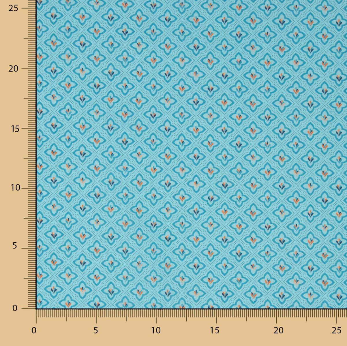 Popeline de Algodão Rania Azul - Ribes y Casals
