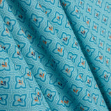 Popeline de Algodão Rania Azul - Ribes y Casals