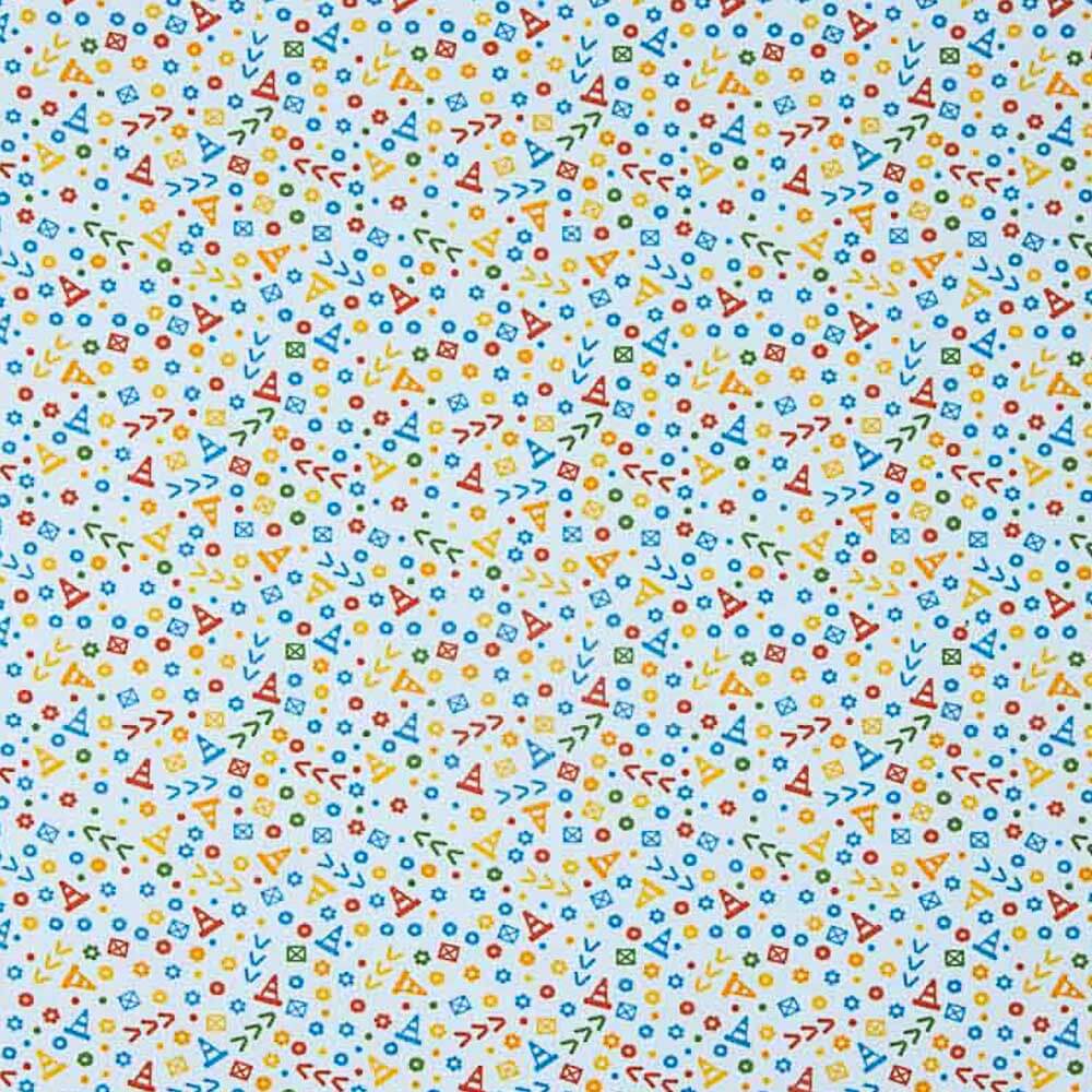 Popeline de Algodão Grama Azul - Ribes y Casals