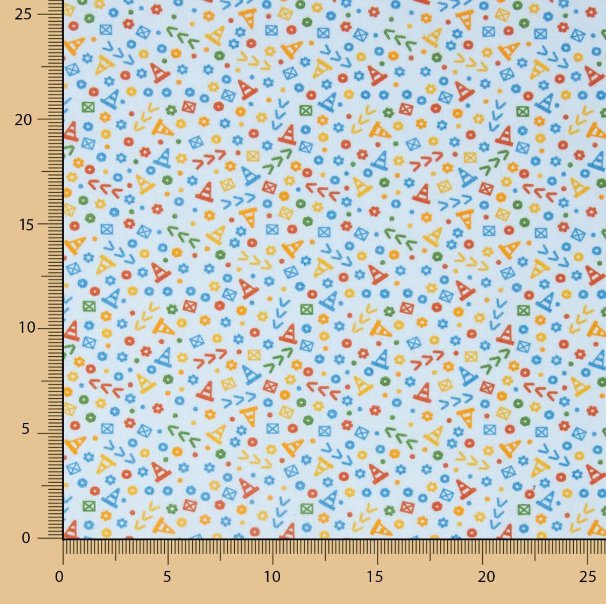 Popeline de Algodão Grama Azul - Ribes y Casals