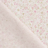 Popeline de algodão floral vintage rosa - Ribes y Casals