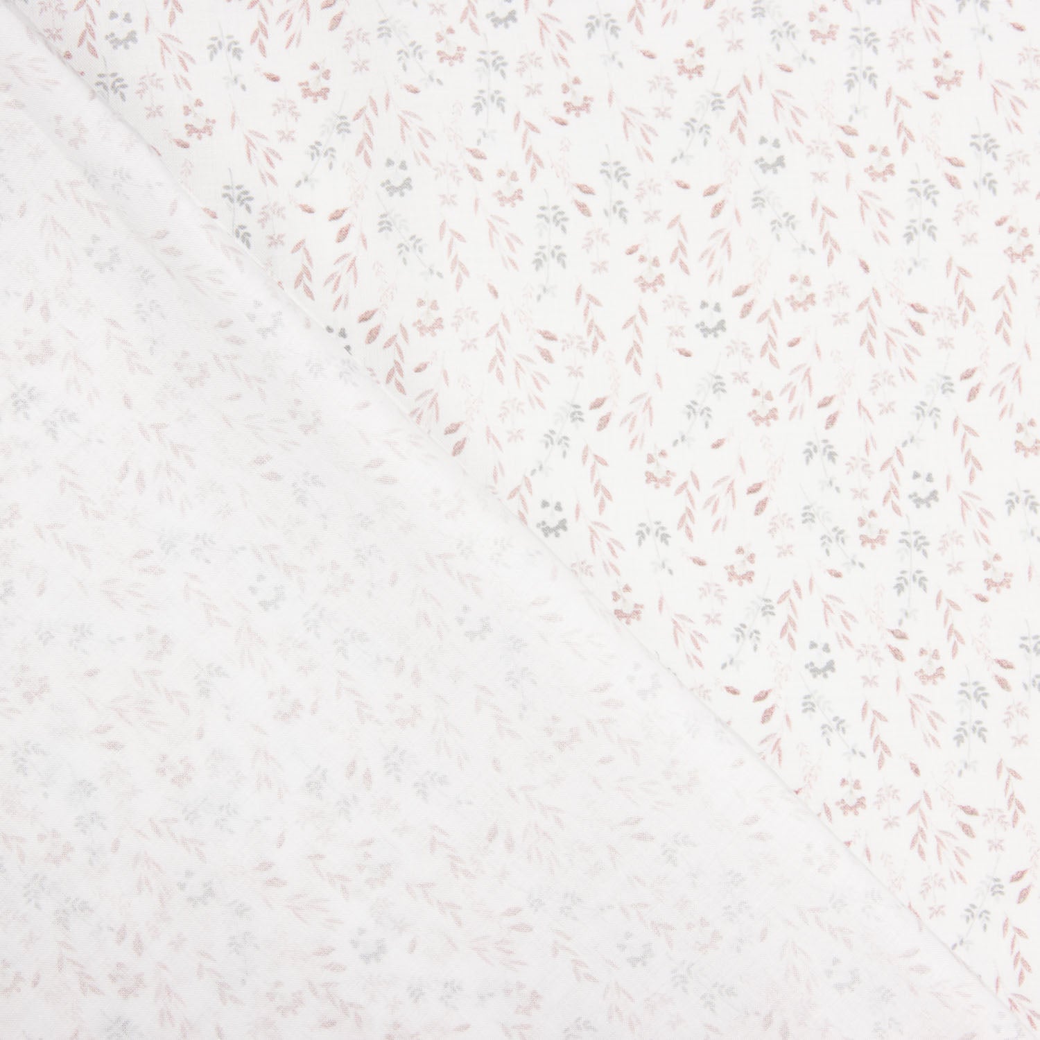 Popeline de algodão Ramitas Nude - Ribes y Casals