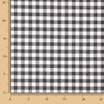 Viyela Algodão Vichy Marmoreado Branco e Preto - Ribes y Casals